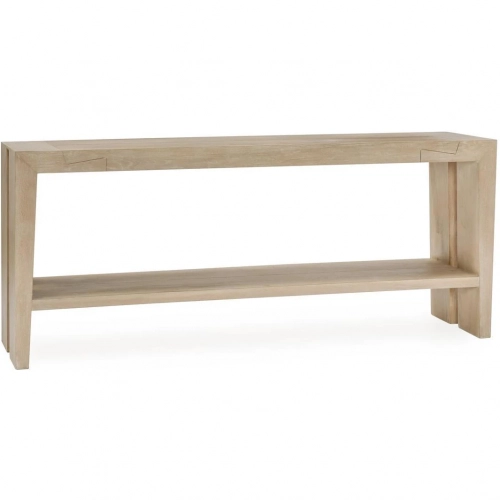 Troy Console Table in White Cracked Oak