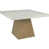 Ridley 47" Dining Table in Reclaimed Pine & Weathered Chalk Concrete