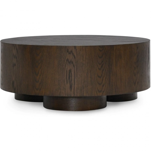 Runa 42" Coffee Table Coffee Brown Oak Veneer