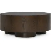 Runa 42" Coffee Table Coffee Brown Oak Veneer