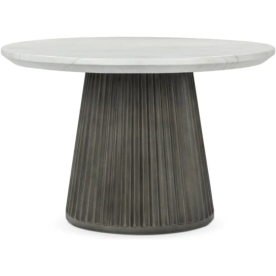 Caspia Outdoor 47" Round Dining Table - Thumbnail 2