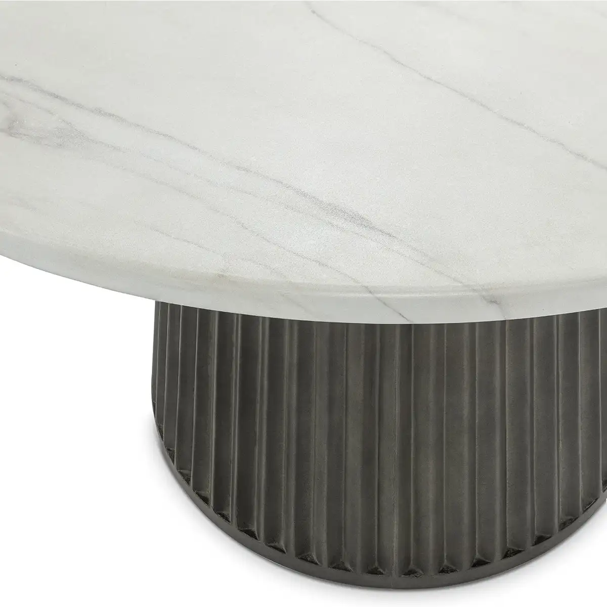 Caspia Outdoor 47" Round Dining Table - Thumbnail 3