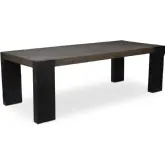 Deaven 94" Dining Table in Oak Veneer & Metal