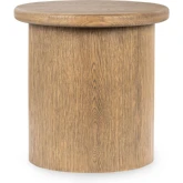 Runa 22" End Table in Khaki Mist Oak Veneer