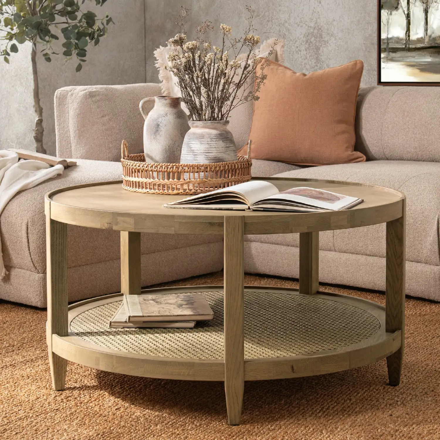 Devin Round Coffee Table - Thumbnail 2