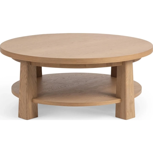 Kenzie Coffee Table in Natural Mist Finish Oak Wood