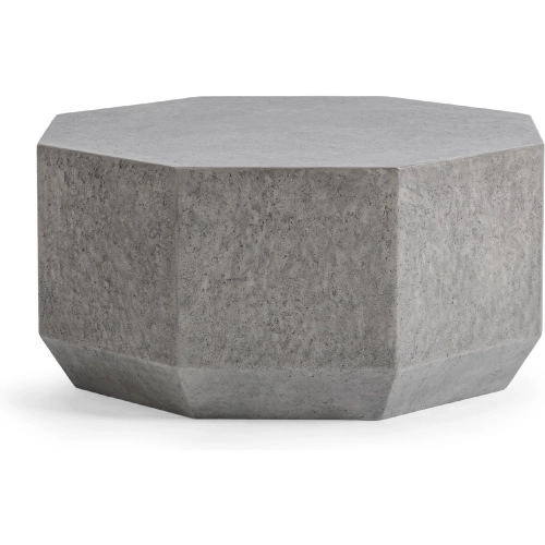 Morse Outdoor Coffee Table in Dark Gray Glass Fiber Reinforced Concrete