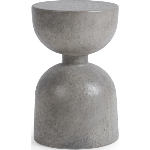 Adna Outdoor End Table in Dark Gray Glass Fiber Reinforced Concrete