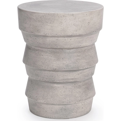 Anora Outdoor End Table in Light Gray Glass Fiber Reinforced Concrete