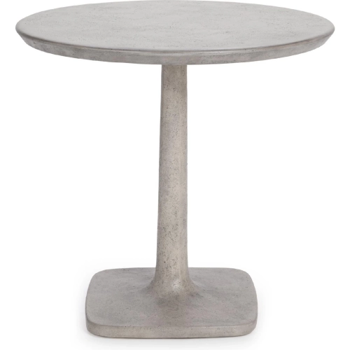 Paulina 31" Outdoor Bistro Dining Table in Gray Glass Fiber Reinforced Concrete