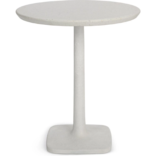Paulina 31" Outdoor Counter Dining Table in White Glass Fiber Reinforced Concrete