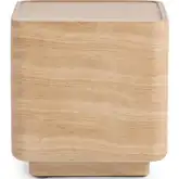 Romana Outdoor End Table in Beige Glass Fiber Reinforced Concrete