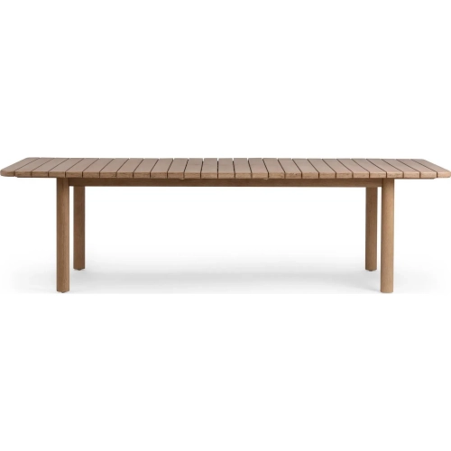 Dawson Outdoor 87 to 107" Extendable Dining Table in Butterscotch Wood