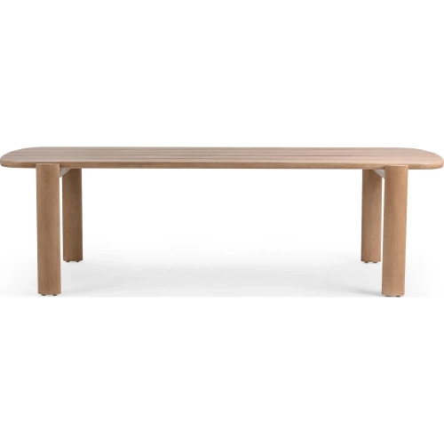 Rocco Outdoor 110" Dining Table in Butterscotch Finish Acacia Wood
