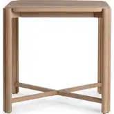 Oliver Outdoor 36" Gathering Height Dining Table in Butterscotch Wood
