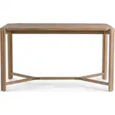 Oliver Outdoor 63" Counter Dining Table in Butterscotch Wood