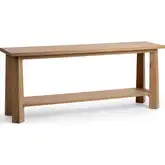 Kenzie Console Table in Natural Mist Finish Oak Wood