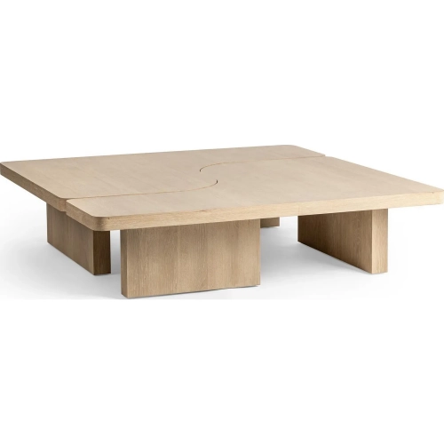 Melina 63" 2 Piece Coffee Table in Coastal Drift Oak Veneer