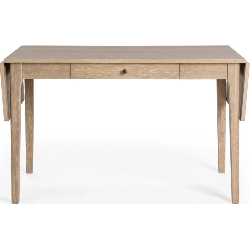Karl 48" to 72" Extendable Desk in Coastal Drift Finish Oak Wood
