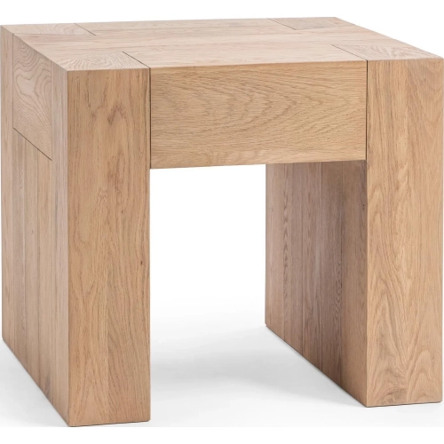 Bristol End Table in Coastal Haven Finish Reclaimed Oak