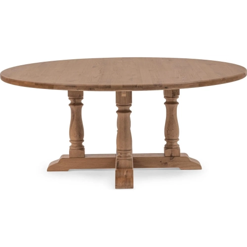 Marina 72" Dining Table in Hampton Sand Finish Oak Wood