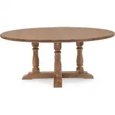 Marina 72" Dining Table in Hampton Sand Finish Oak Wood