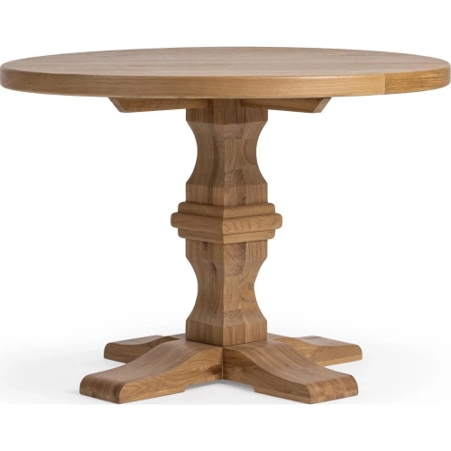 Toscana 42" Round Dining Table in Hampton Sand Oak Wood