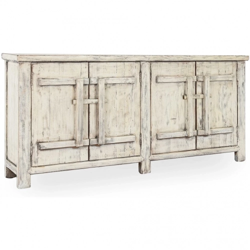 Lagos 4 Door Sideboard in Antique White Reclaimed Pine