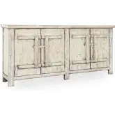 Lagos 4 Door Sideboard in Antique White Reclaimed Pine