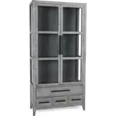 Simon Tall Cabinet in Antique Blue Gray Reclaimed Pine
