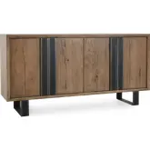 Danica Sideboard in Natural Cracked Oak & Iron