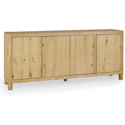 Orlando 4 Door Sideboard Natural Finish Oak