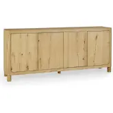 Orlando 4 Door Sideboard Natural Finish Oak