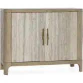 Alpine 2 Door Cabinet in Natural Color Travertine Laminate & Reclaimed Pine