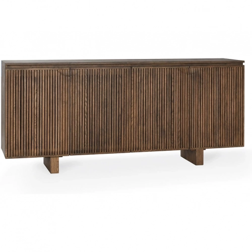 Roya 4 Door Cabinet in Toasted Brown Reclaimed Oak Wood