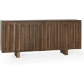 Roya 4 Door Cabinet in Toasted Brown Reclaimed Oak Wood
