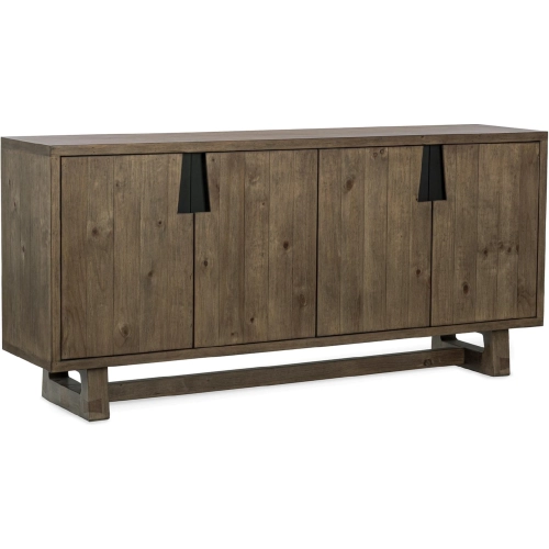 Lyra 4 Door Buffet in Brown Finish Reclaimed Pine