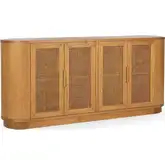 Adelheid Buffet Sideboard Cabinet in Natural Pine & Cane