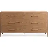 Alisen 6 Drawer Dresser in Napa Grove Oak
