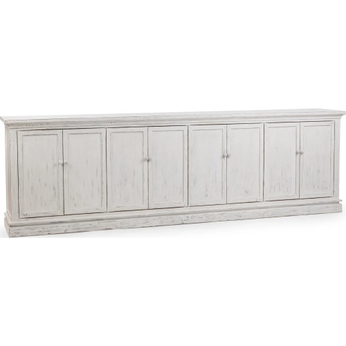 Elmer 8 Door Cabinet in Distressed Shoreline Wash Reclaimed Pine
