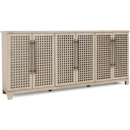 Landon 6 Door Sideboard in Reclaimed Pine & Mirror