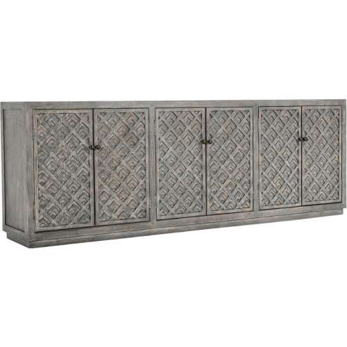 Jonas 6 Door Sideboard in Antique Blue Wash Reclaimed Pine
