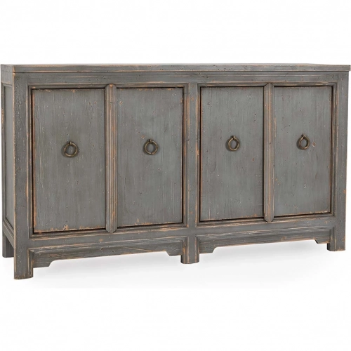 Amherst 63" 4 Door Sideboard in Antique Blue Grey Reclaimed Pine