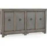 Amherst 63" 4 Door Sideboard in Antique Blue Grey Reclaimed Pine
