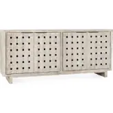 Bast 4 Door Cabinet in Timeworn Cream Reclaimed Pine Wood