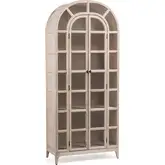 Maison Display Cabinet in Coastal Drift Wood & Tempered Glass