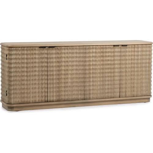 Harbor 4 Door Cabinet in Soft Reef Finish Wood