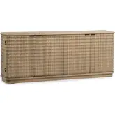 Harbor 4 Door Cabinet in Soft Reef Finish Wood