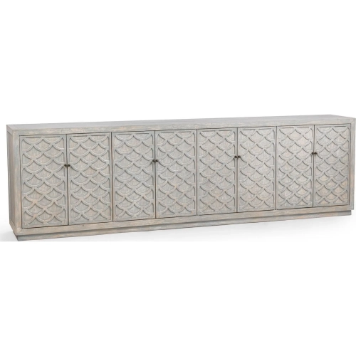 Malibu 8 Door Cabinet in Blue Washed Reclaimed Pine