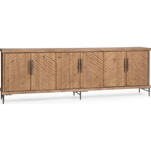 Edison 6 Door Cabinet in Sandy Cove Reclaimed Pine Wood